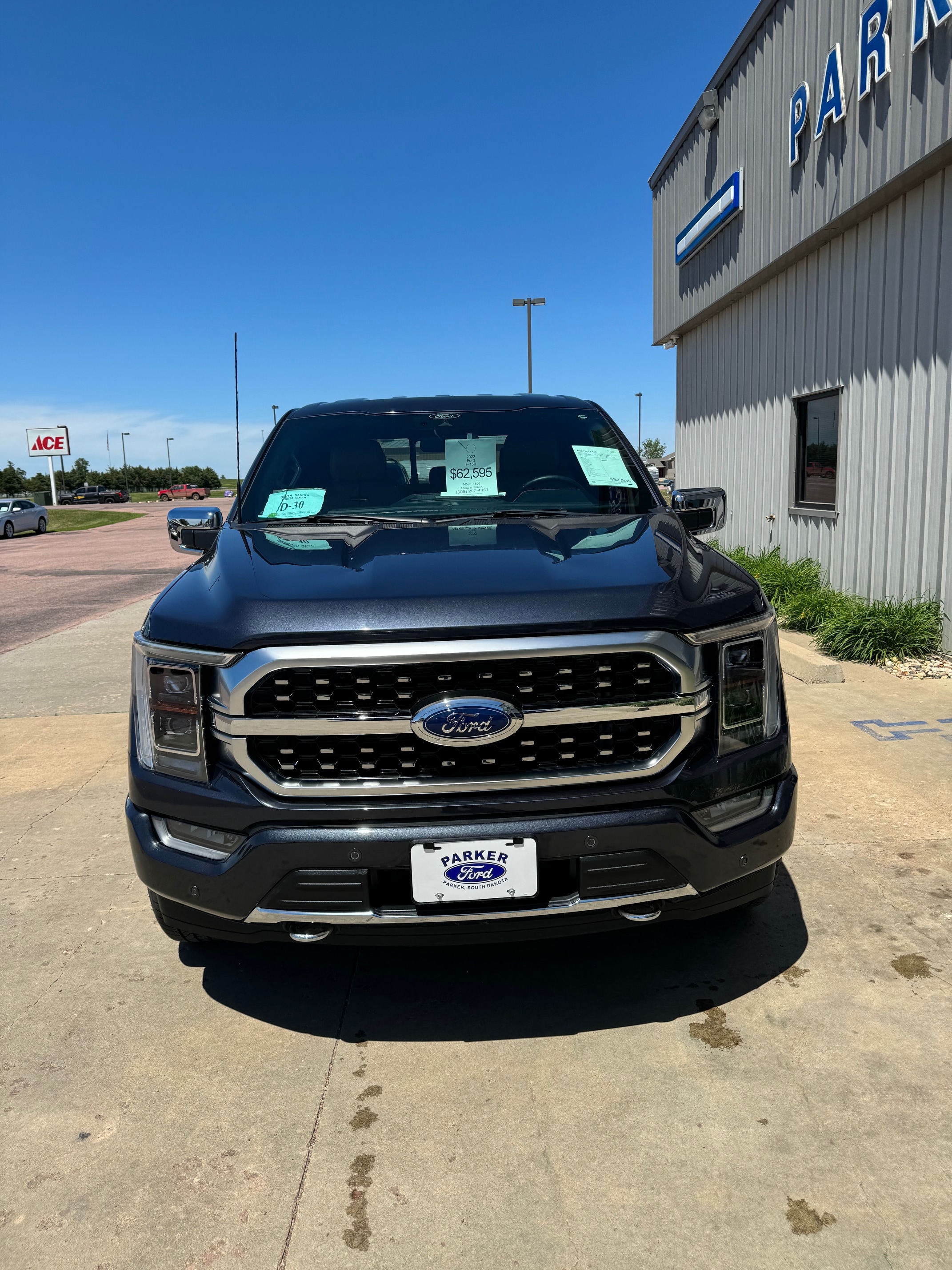 Used 2022 Ford F-150 Platinum with VIN 1FTFW1E89NFA96213 for sale in Parker, SD