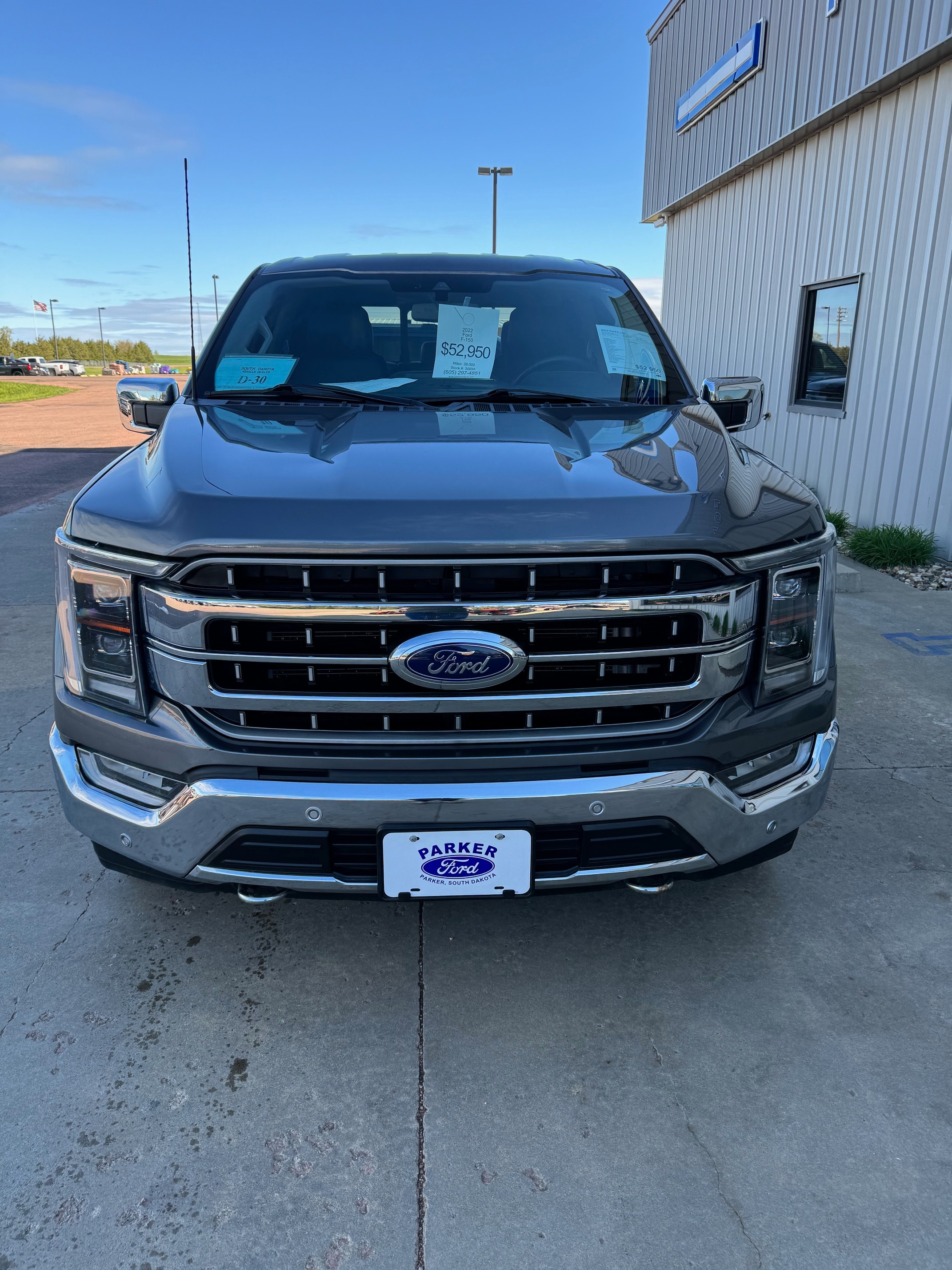 Used 2022 Ford F-150 Lariat with VIN 1FTFW1E57NKE85719 for sale in Parker, SD