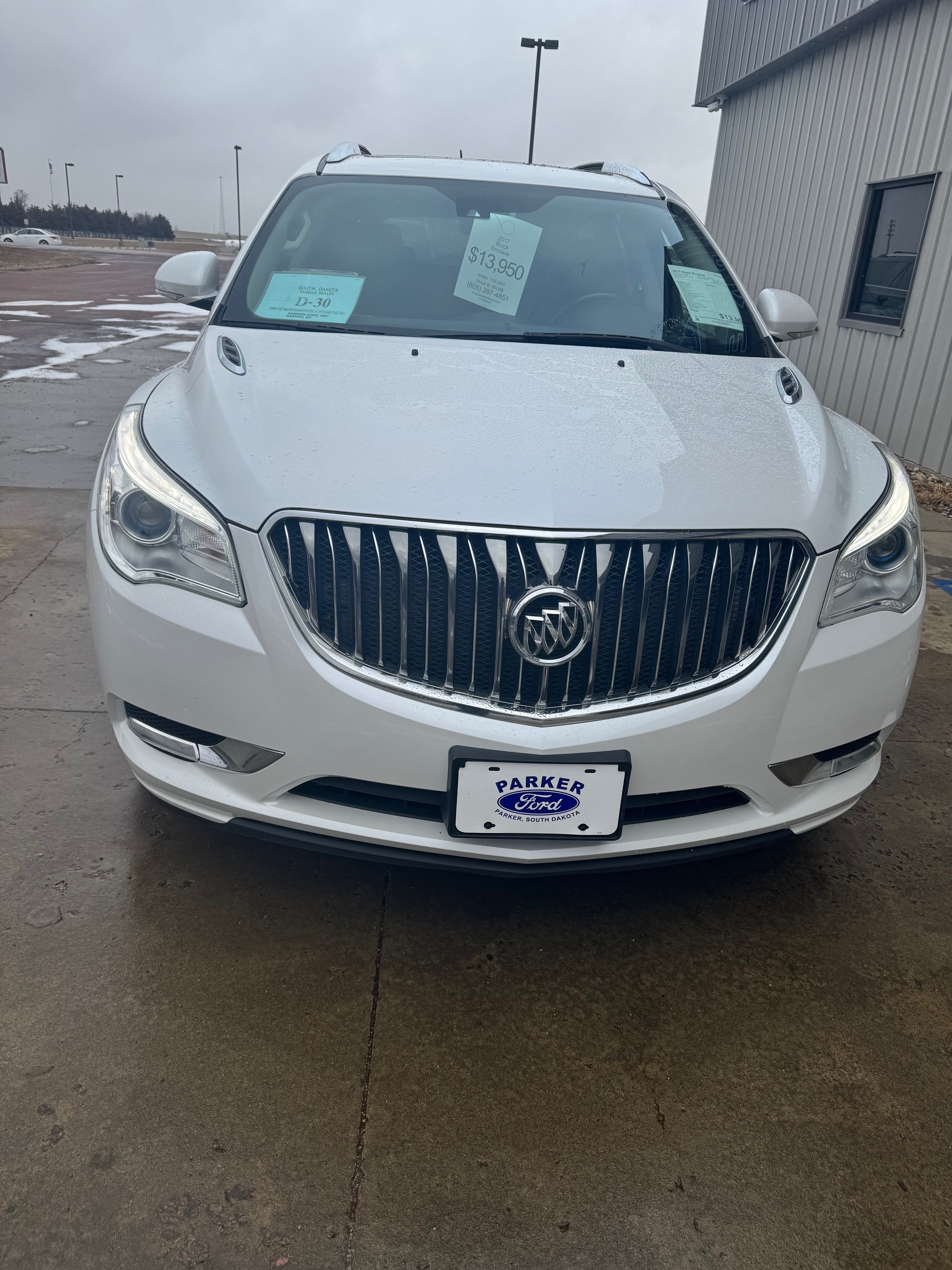 Used 2017 Buick Enclave Premium with VIN 5GAKVCKDXHJ224489 for sale in Parker, SD