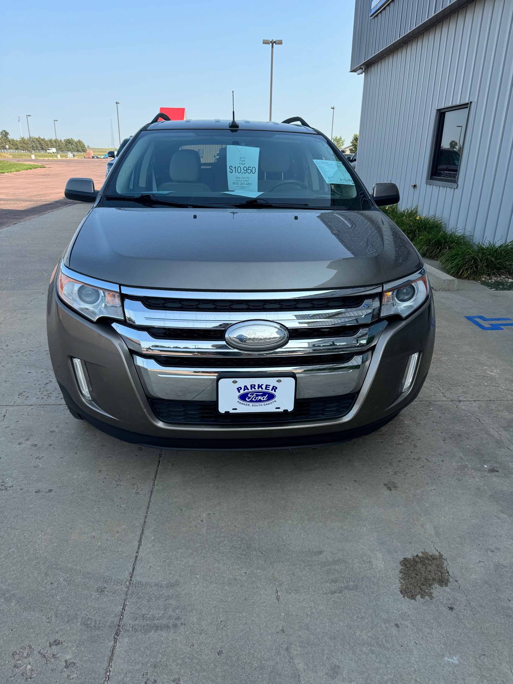 Used 2013 Ford Edge SEL with VIN 2FMDK4JC6DBC22960 for sale in Parker, SD