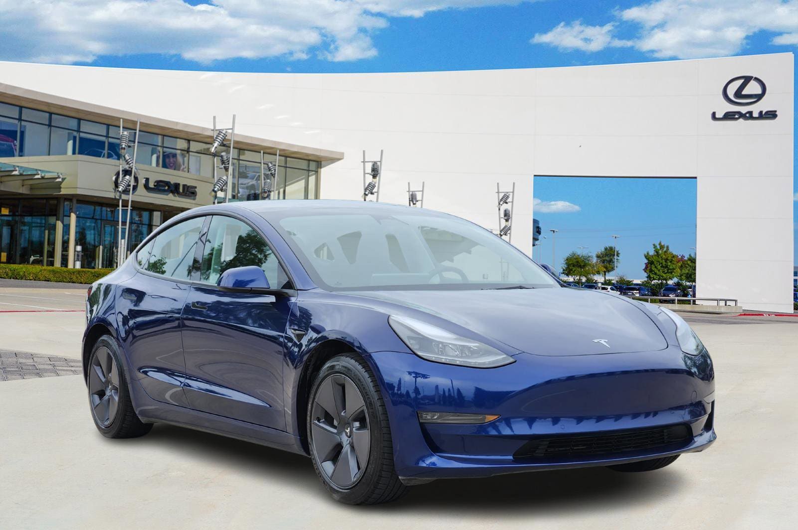 Used 2022 Tesla Model 3 Long Range with VIN 5YJ3E1EBXNF362165 for sale in Plano, TX
