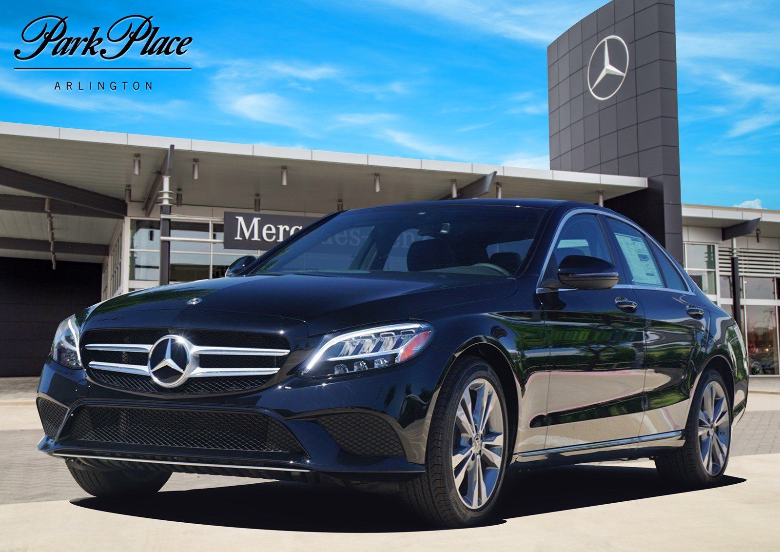 Used 2019 Mercedes-Benz C-Class Sedan C300 with VIN WDDWF8DB9KR500696 for sale in Arlington, TX