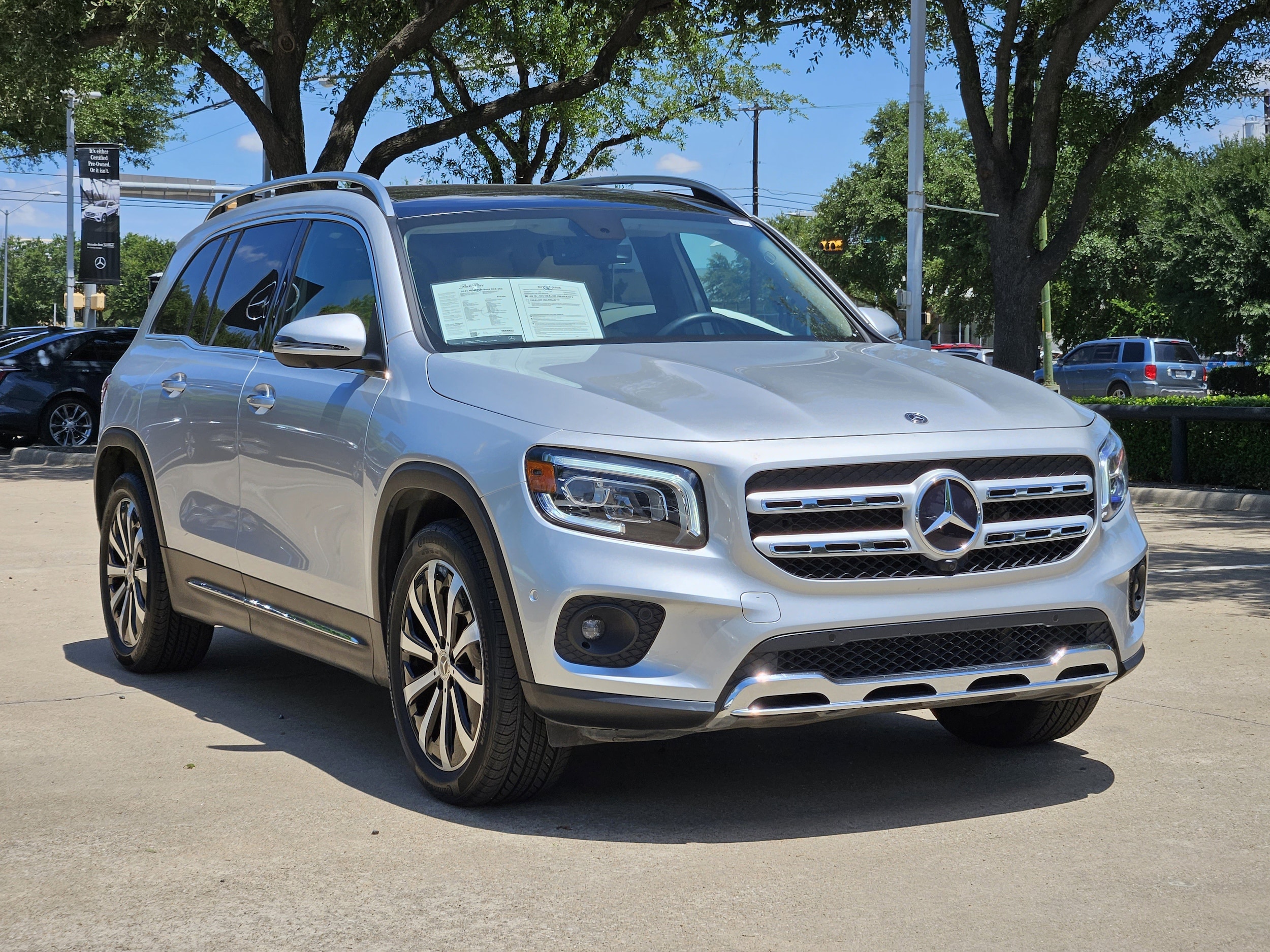 Certified 2021 Mercedes-Benz GLB Base with VIN W1N4M4GB3MW086193 for sale in Dallas, TX