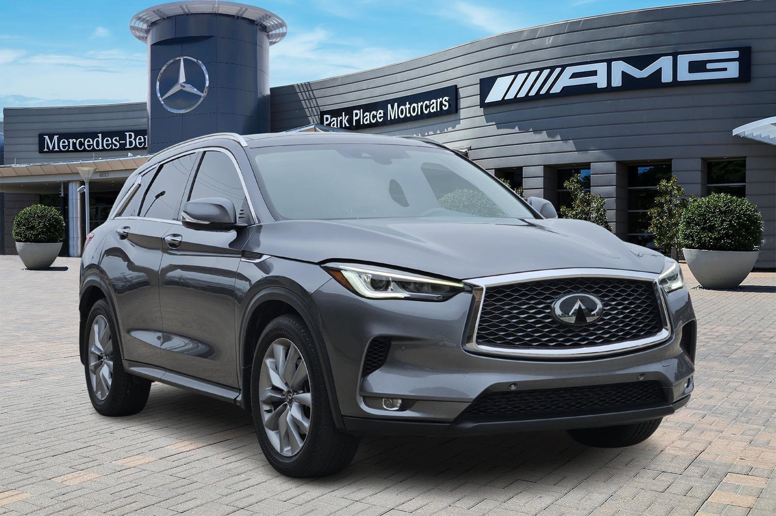 Used 2022 INFINITI QX50 Essential with VIN 3PCAJ5CA4NF121514 for sale in Dallas, TX