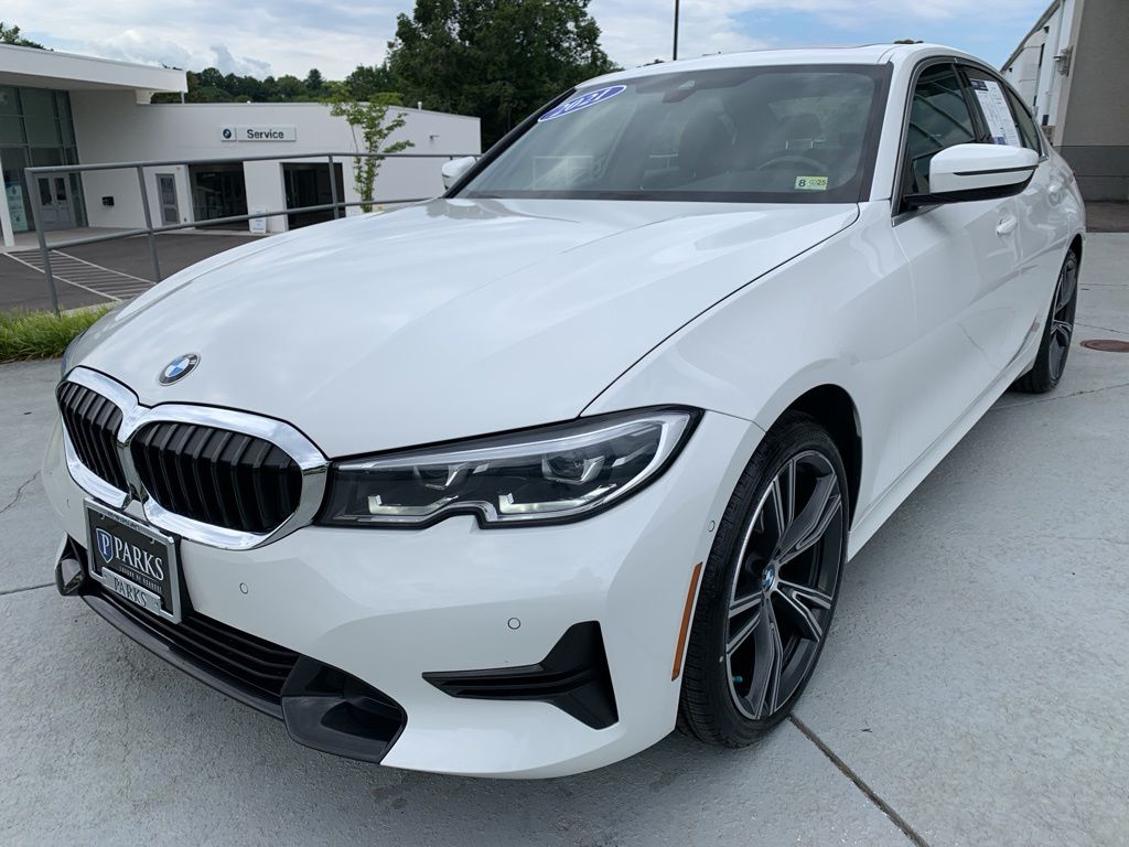 Used 2021 BMW 3 Series 330i with VIN 3MW5R7J01M8B91021 for sale in Roanoke, VA