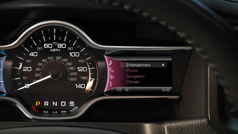 2015 lincoln MKS MyLincoln Touch experience from entertainment