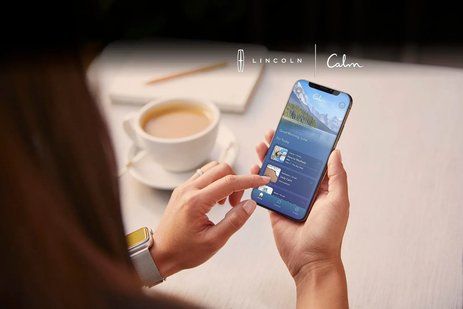 A Lincoln owner booking a service visit in the Lincoln Way app