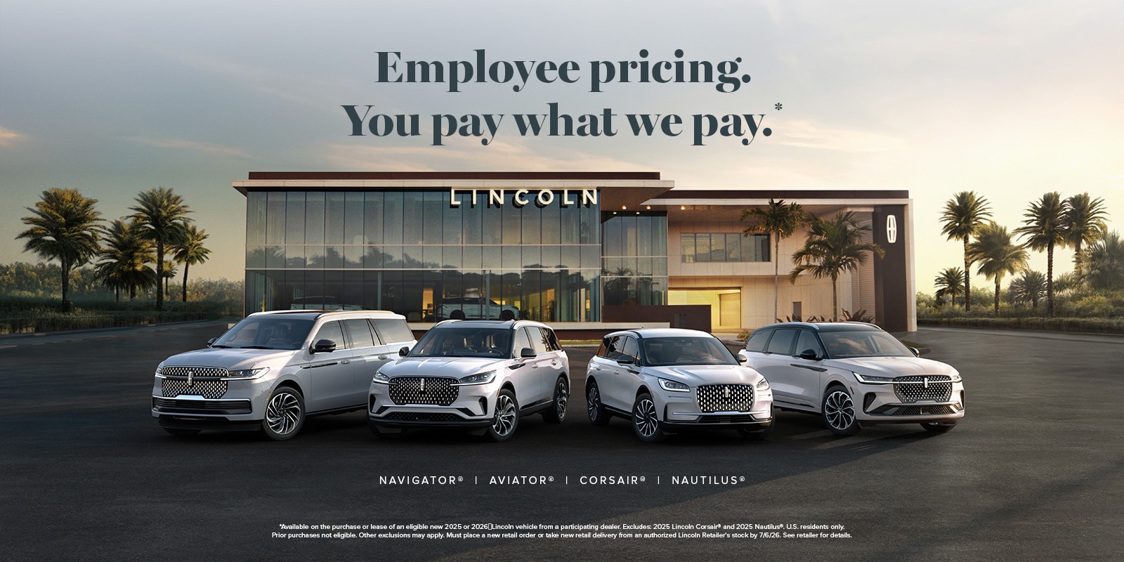 Incredible Employee Pricing for Lincoln Vehicles Near Orlando, Florida at Parks Lincoln of Longwood!