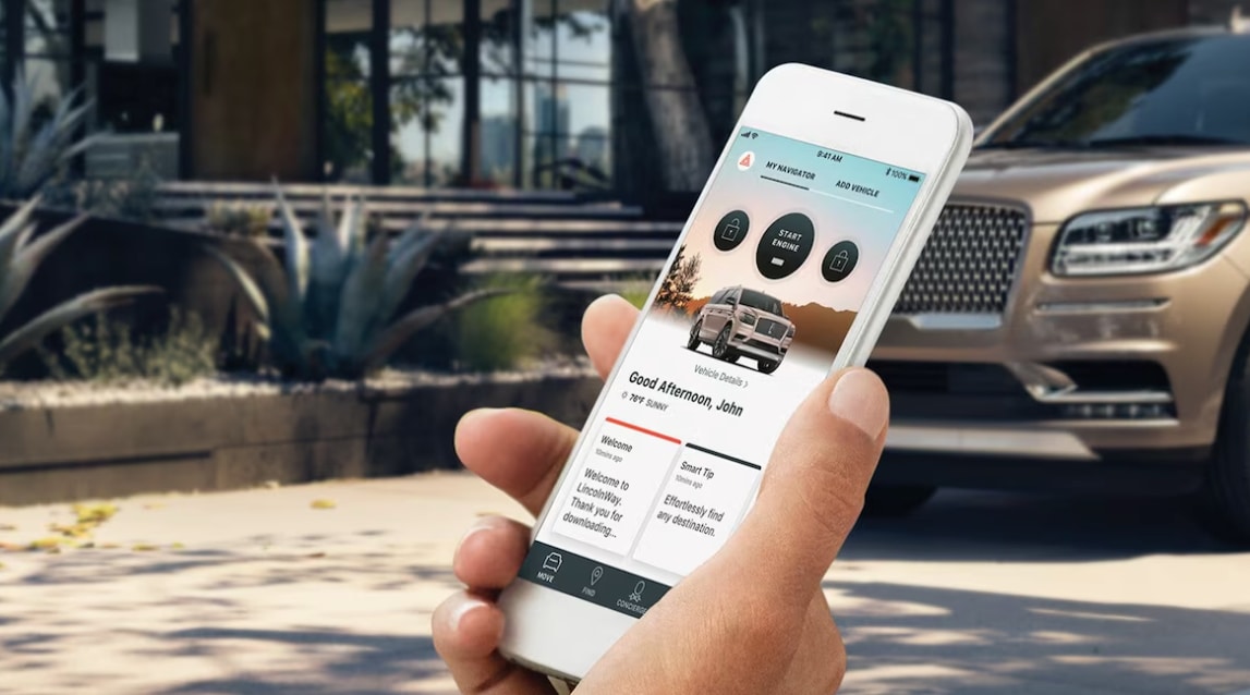 Lincoln app gives you access to your maintenance schedule