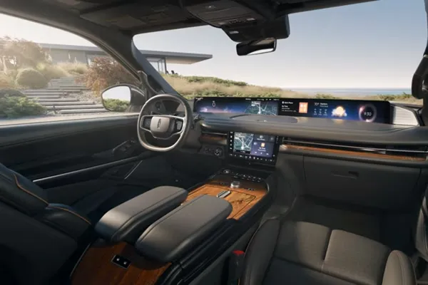 Lincoln Black Label Invitation interior theme with Khaya wood and black leather