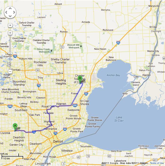 Directions From Redford Parkway Chrysler Dodge Jeep Ram