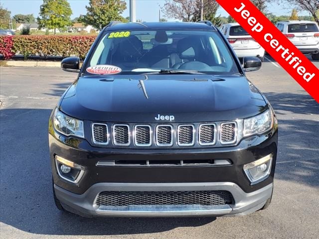 Certified 2020 Jeep Compass Limited with VIN 3C4NJDCB4LT222975 for sale in Clinton Township, MI