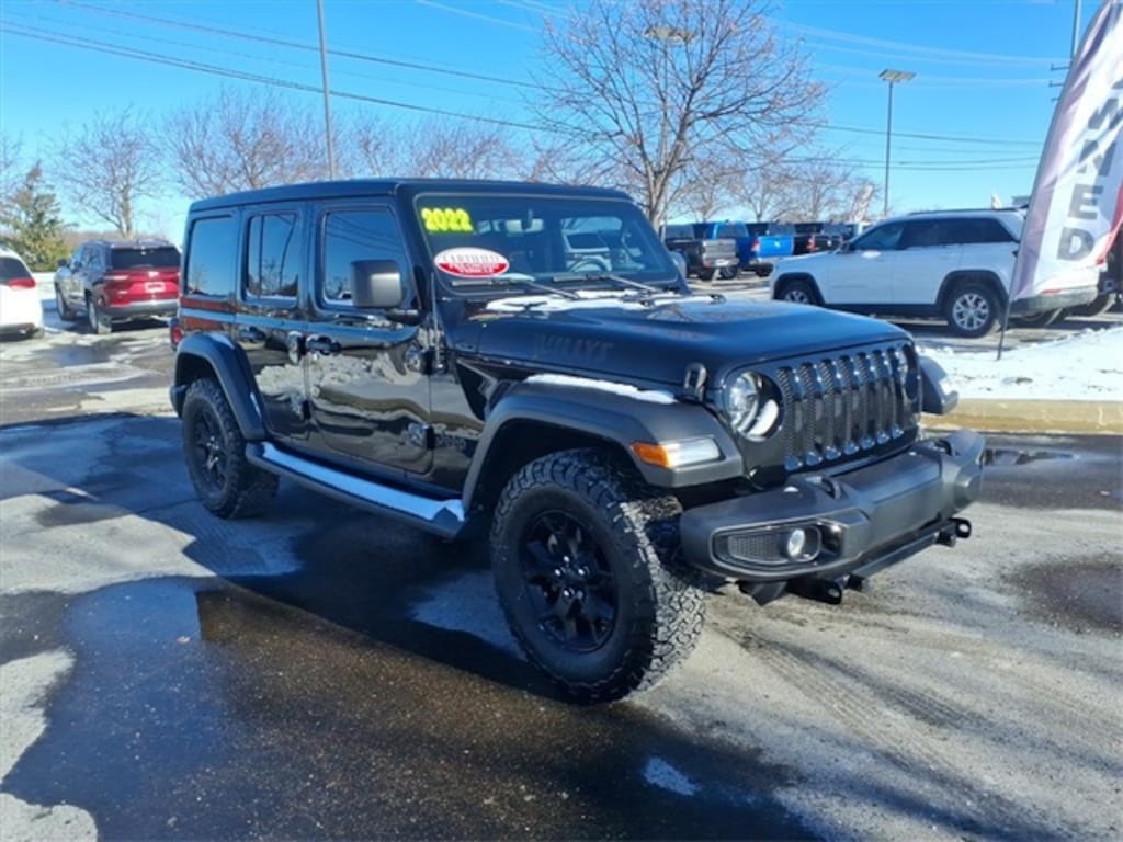 Certified 2022 Jeep Wrangler Unlimited Willys SUV
