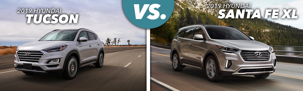 2019 Hyundai Tucson vs. 2019 Hyundai Santa Fe XL ...