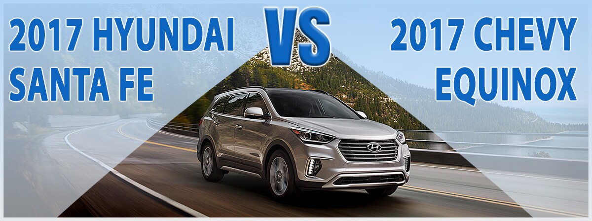 New Hyundai Santa Fe vs. New Chevrolet Equinox in Wilmington, NC