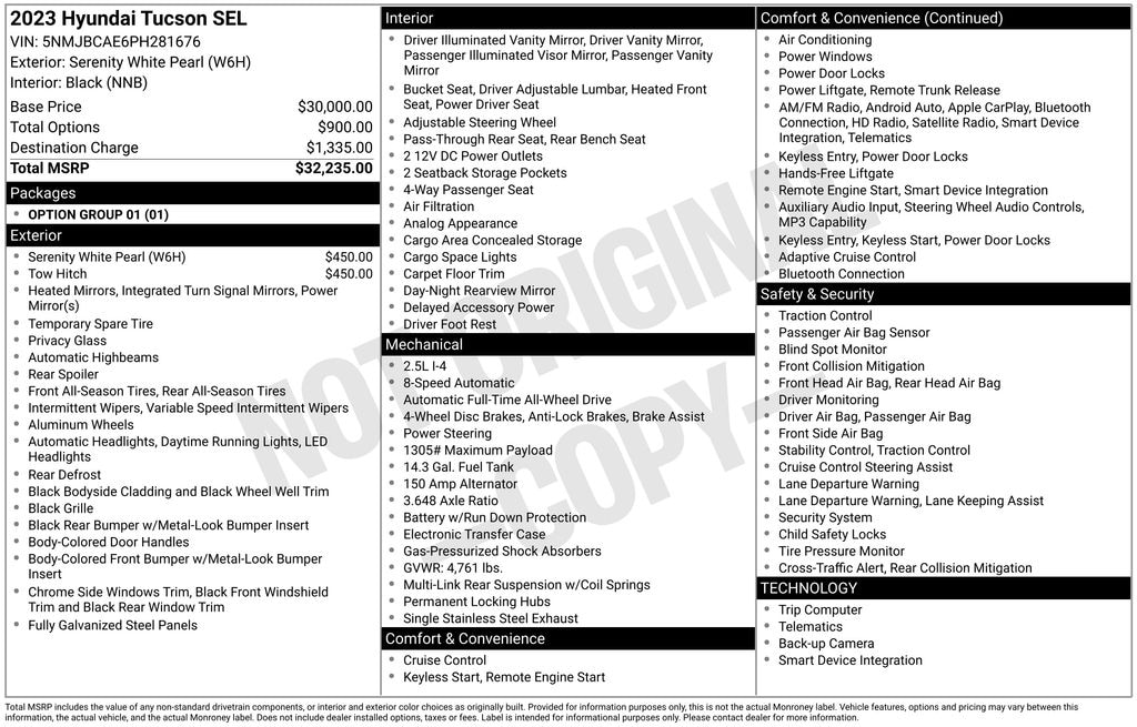 Certified 2023 Hyundai Tucson SEL SUV
