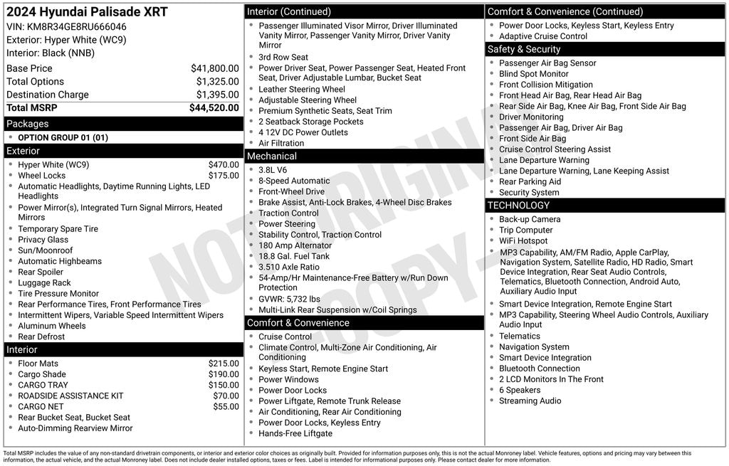 Certified 2024 Hyundai Palisade XRT SUV
