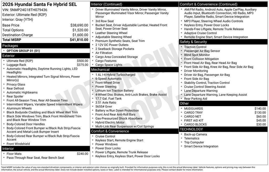 2026 Hyundai Santa Fe SEL - Photo 33