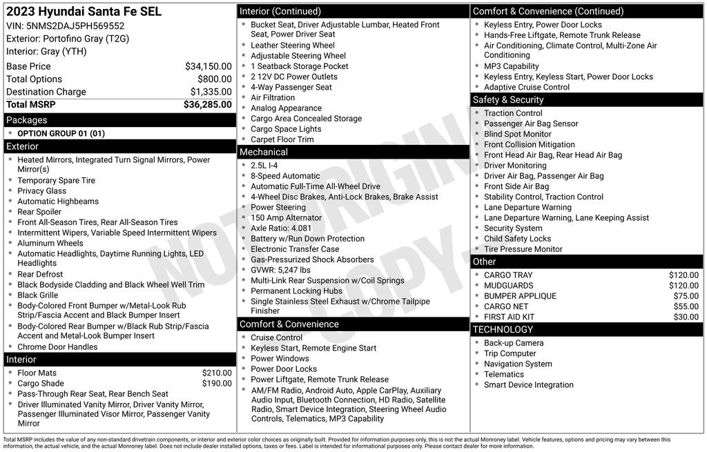 Certified 2023 Hyundai Santa Fe SEL SUV