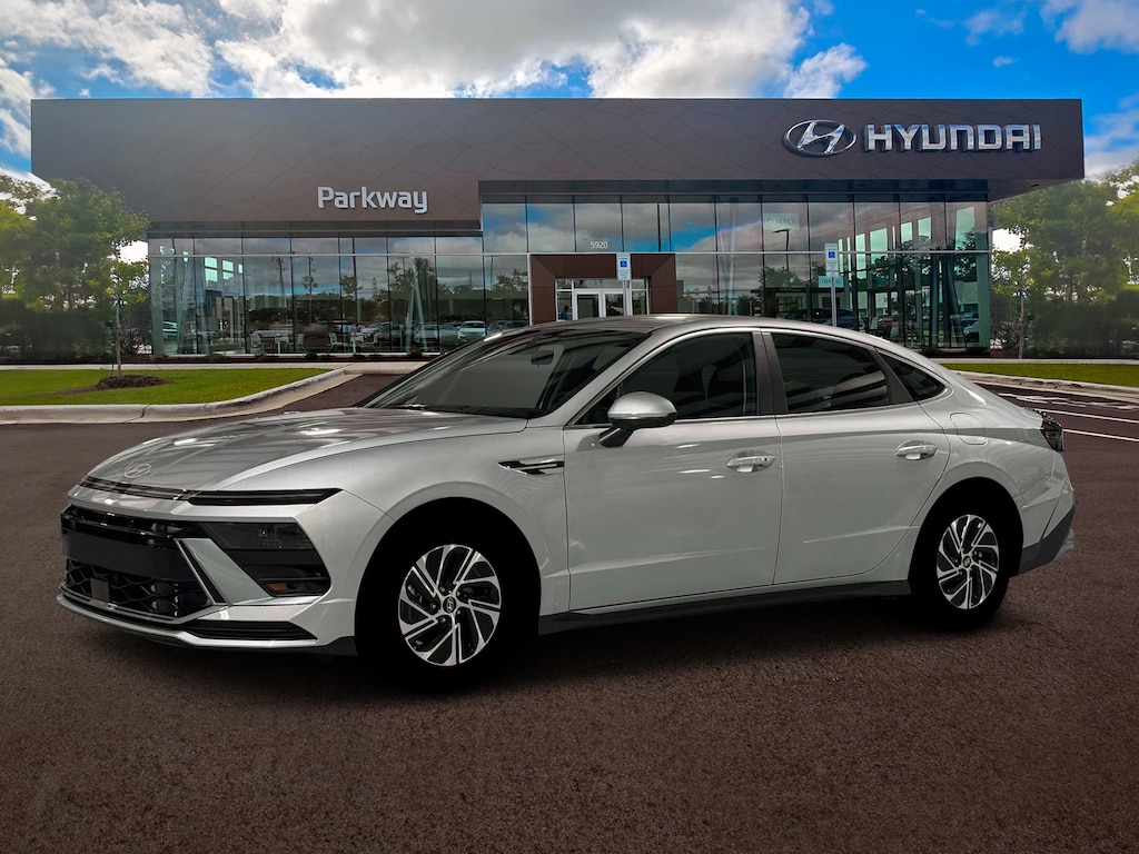 New 2026 Hyundai Sonata Hybrid Blue Sedan