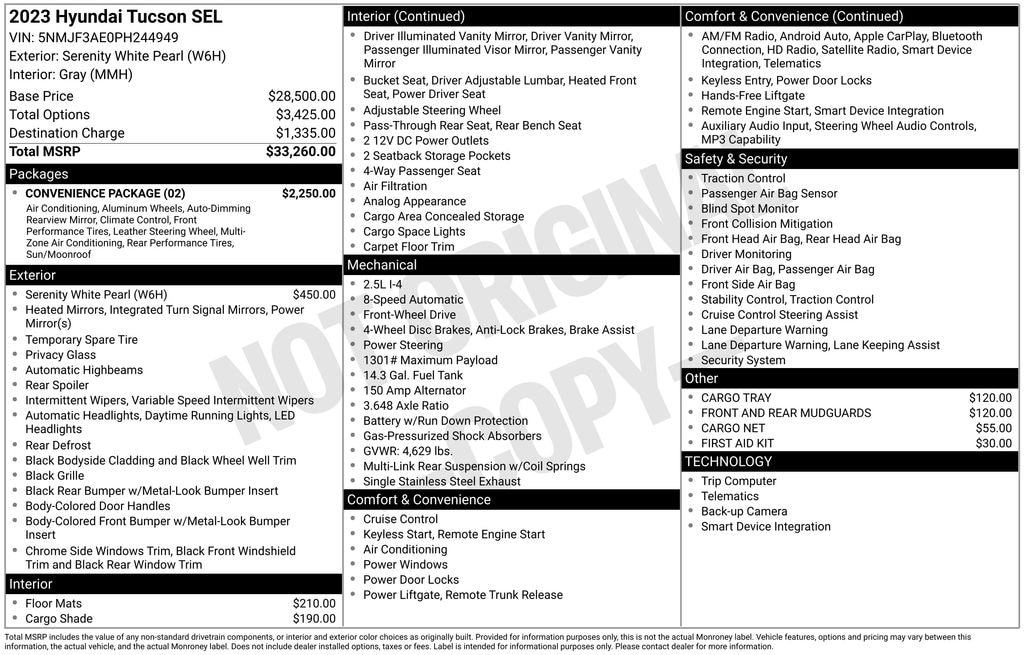Certified 2023 Hyundai Tucson SEL SUV