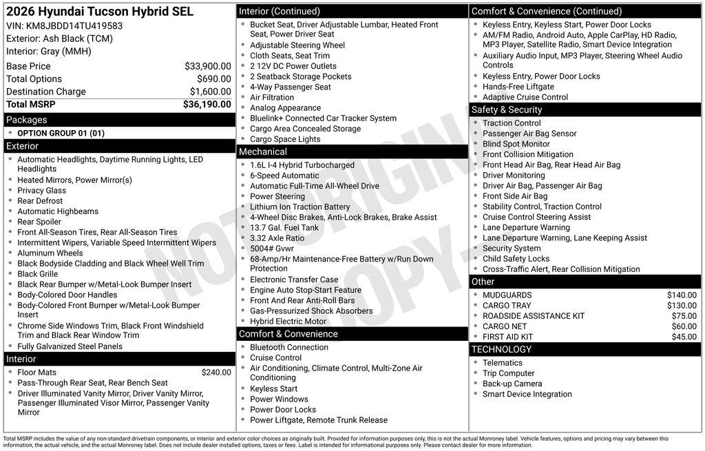 2026 Hyundai Tucson SEL - Photo 31
