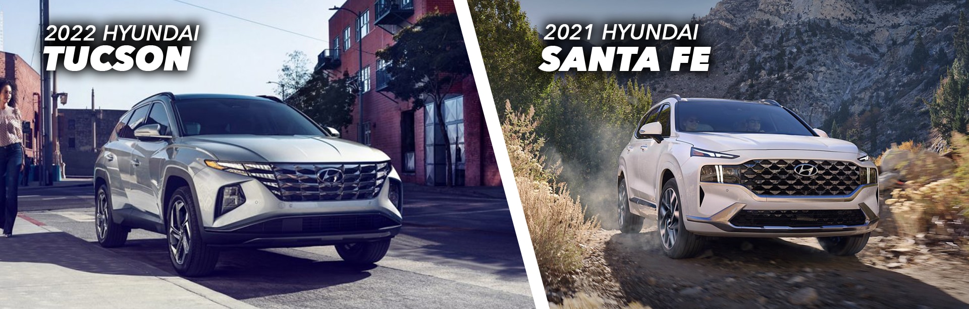 2022 Hyundai Tucson vs. 2021 Hyundai Santa Fe