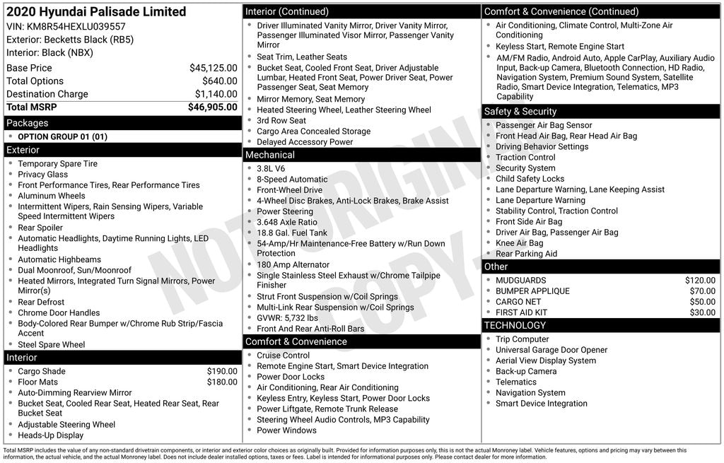 Used 2020 Hyundai Palisade Limited SUV