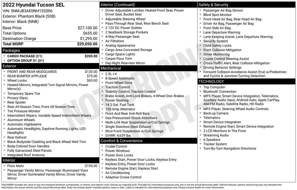 Certified 2022 Hyundai Tucson SEL SUV