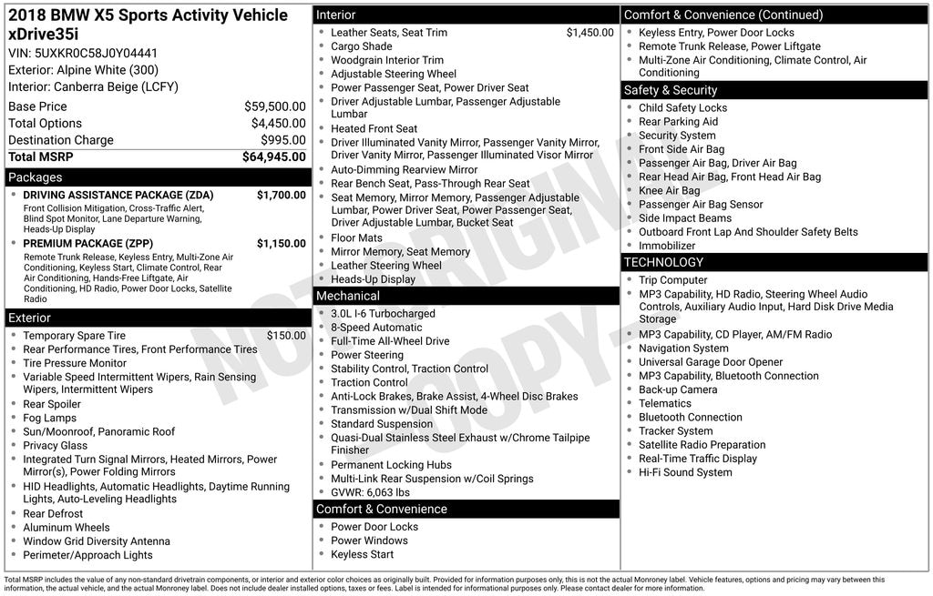 Used 2018 BMW X5 xDrive35i Sport Activity SUV