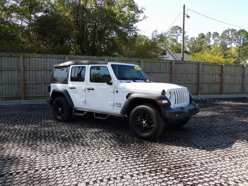 Used 2019 Jeep Wrangler Unlimited Sport S with VIN 1C4HJXDG2KW576799 for sale in Wilmington, NC