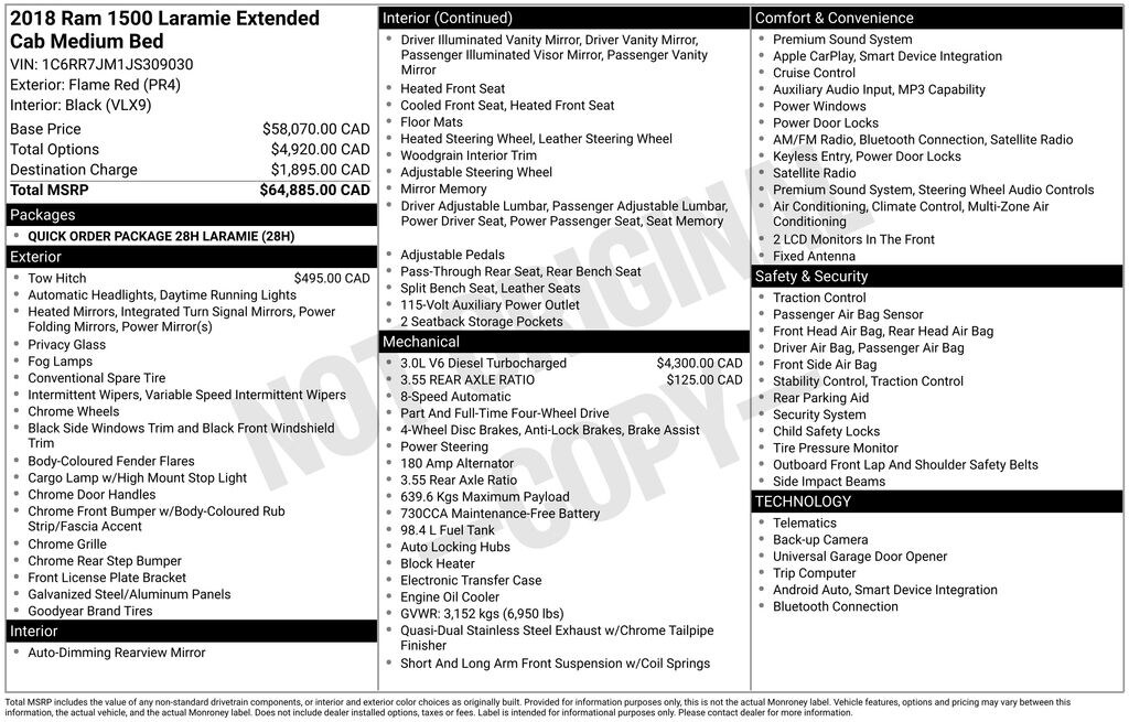 Used 2018 Ram 1500 Laramie Truck