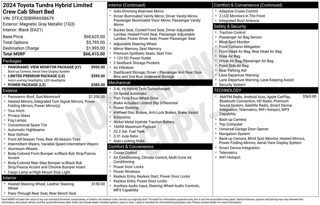 2024 Toyota Tundra Limited - Photo 35