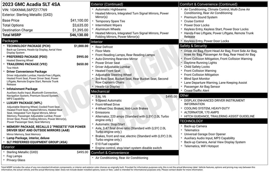 Used 2023 GMC Acadia SLT SUV
