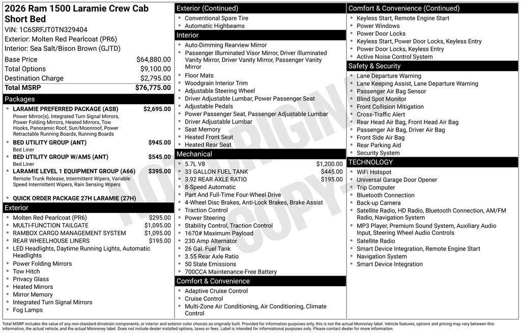 Used 2026 Ram 1500 Laramie Truck