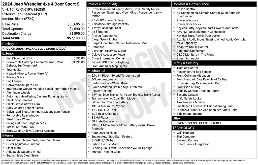 Used 2024 Jeep Wrangler Sport S 4xe SUV