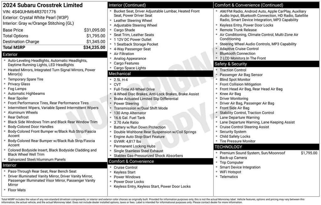 Used 2024 Subaru Crosstrek Limited SUV