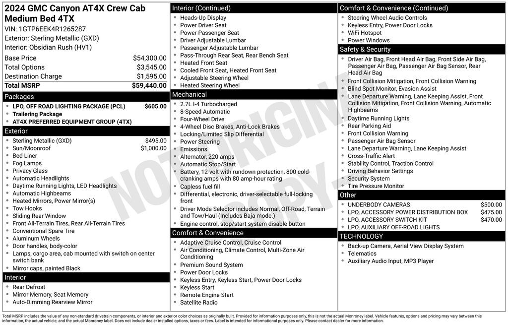 Used 2024 GMC Canyon AT4X Truck
