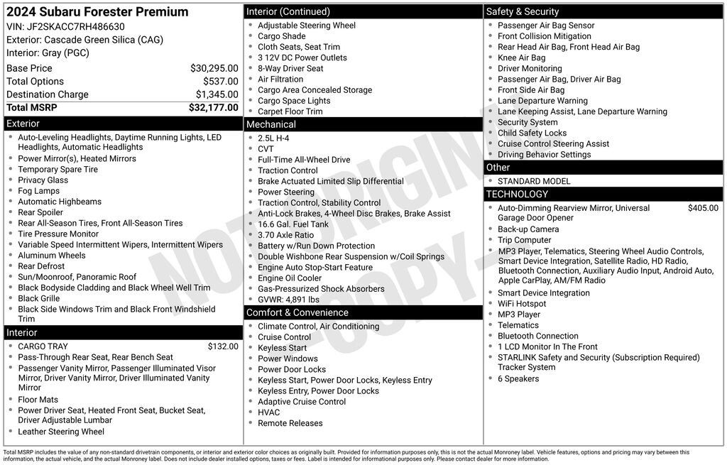 Used 2024 Subaru Forester Premium SUV