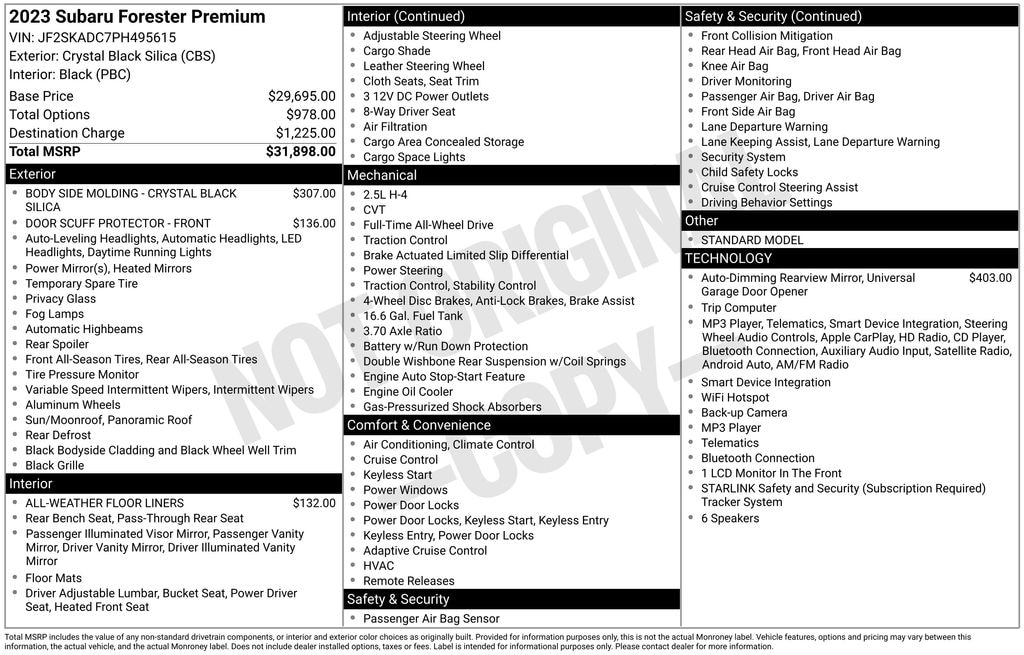 Used 2023 Subaru Forester Premium SUV