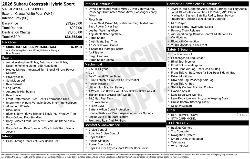 2026 Subaru Crosstrek Sport - Photo 32