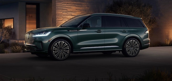 A 2026 Lincoln Black Label Aviator in moonbeam theme. 