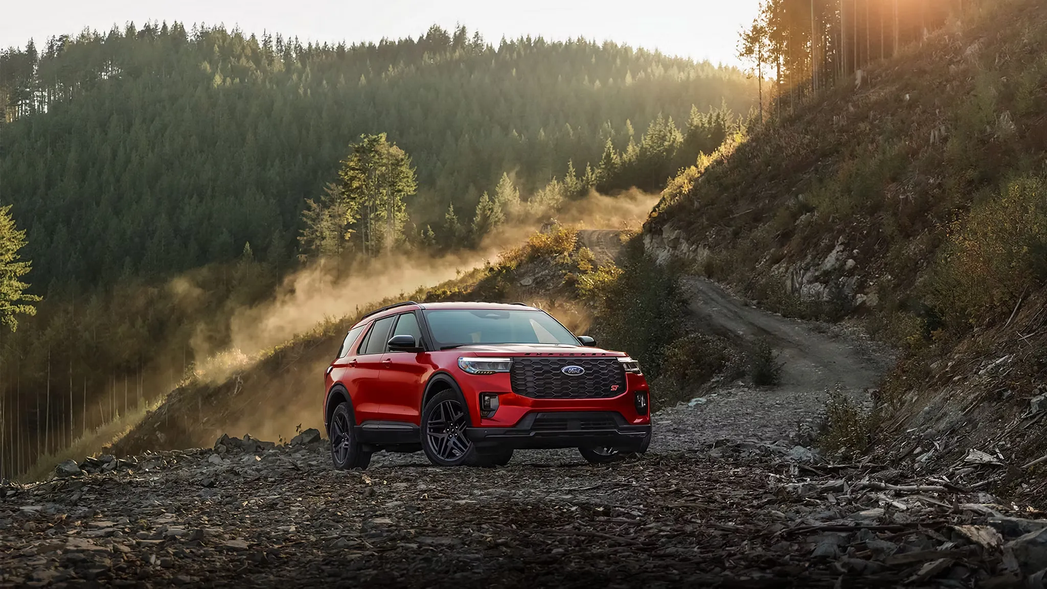 A dynamic image of the 2026 Ford Explorer.