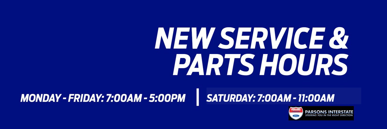 Parsons Interstate Ford LLC Ford Dealership in Shippensburg PA