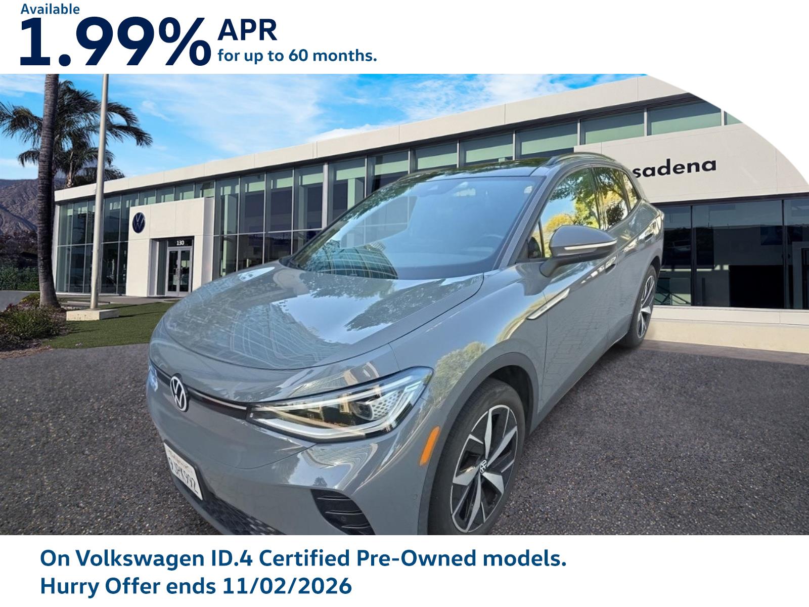 Used 2023 Volkswagen ID.4 PRO S with VIN 1V2VMPE8XPC021754 for sale in Pasadena, CA