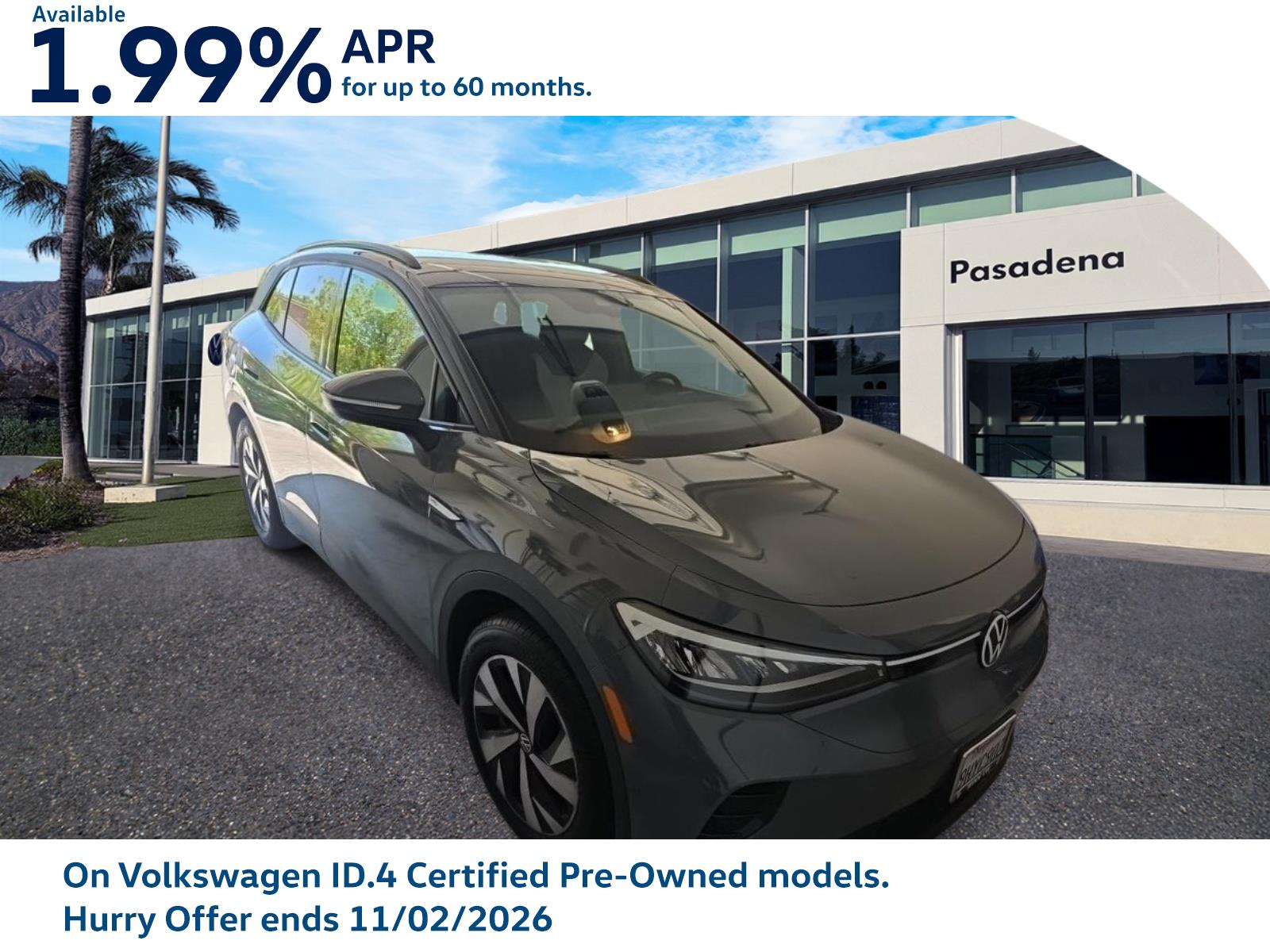 Used 2023 Volkswagen ID.4 PRO with VIN 1V2CMPE85PC042986 for sale in Pasadena, CA
