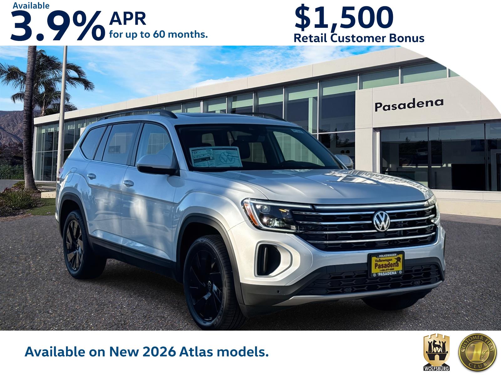 2026 Volkswagen Atlas SE w/Tech's photo
