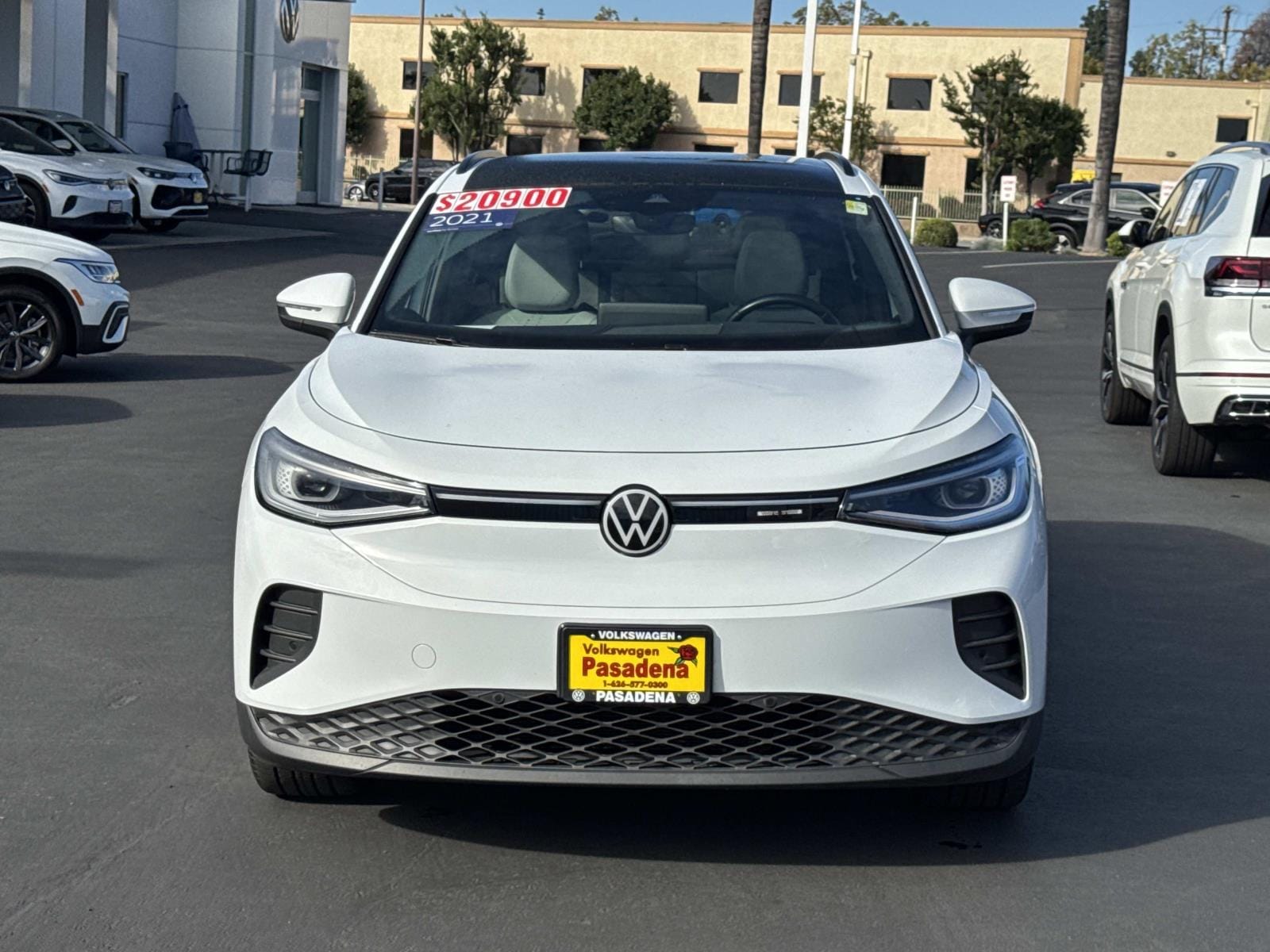 Certified 2021 Volkswagen ID.4 PRO S with VIN WVGTMPE24MP061204 for sale in Pasadena, CA
