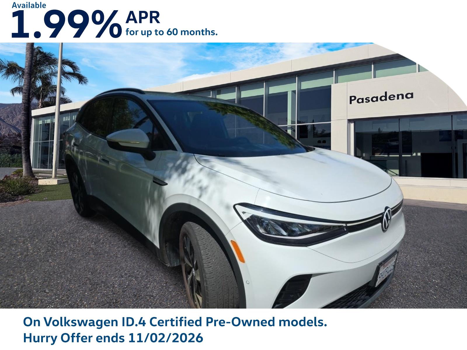 Used 2023 Volkswagen ID.4 PRO with VIN 1V2CMPE87PC021427 for sale in Pasadena, CA