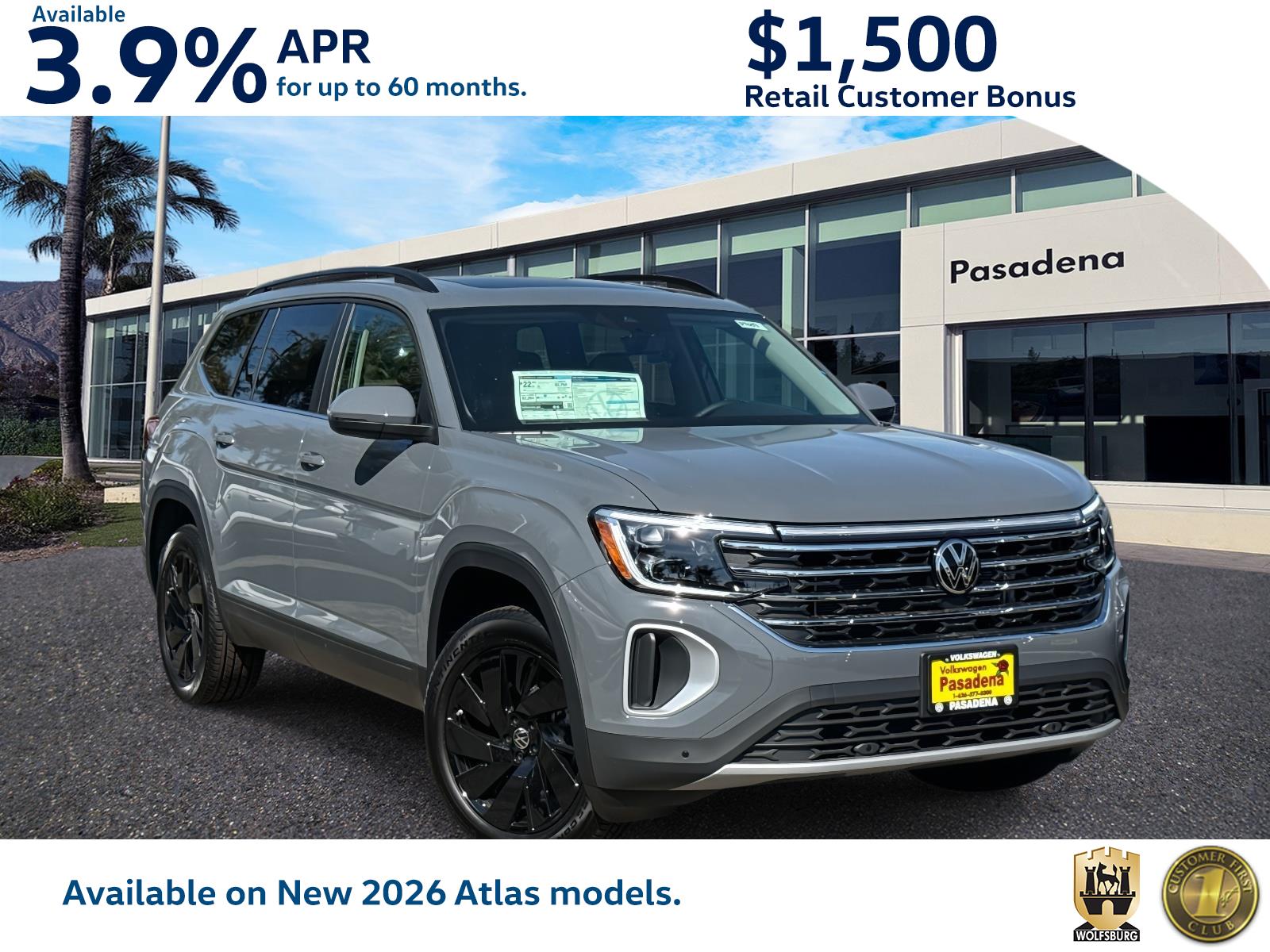 2026 Volkswagen Atlas SE w/Tech's photo